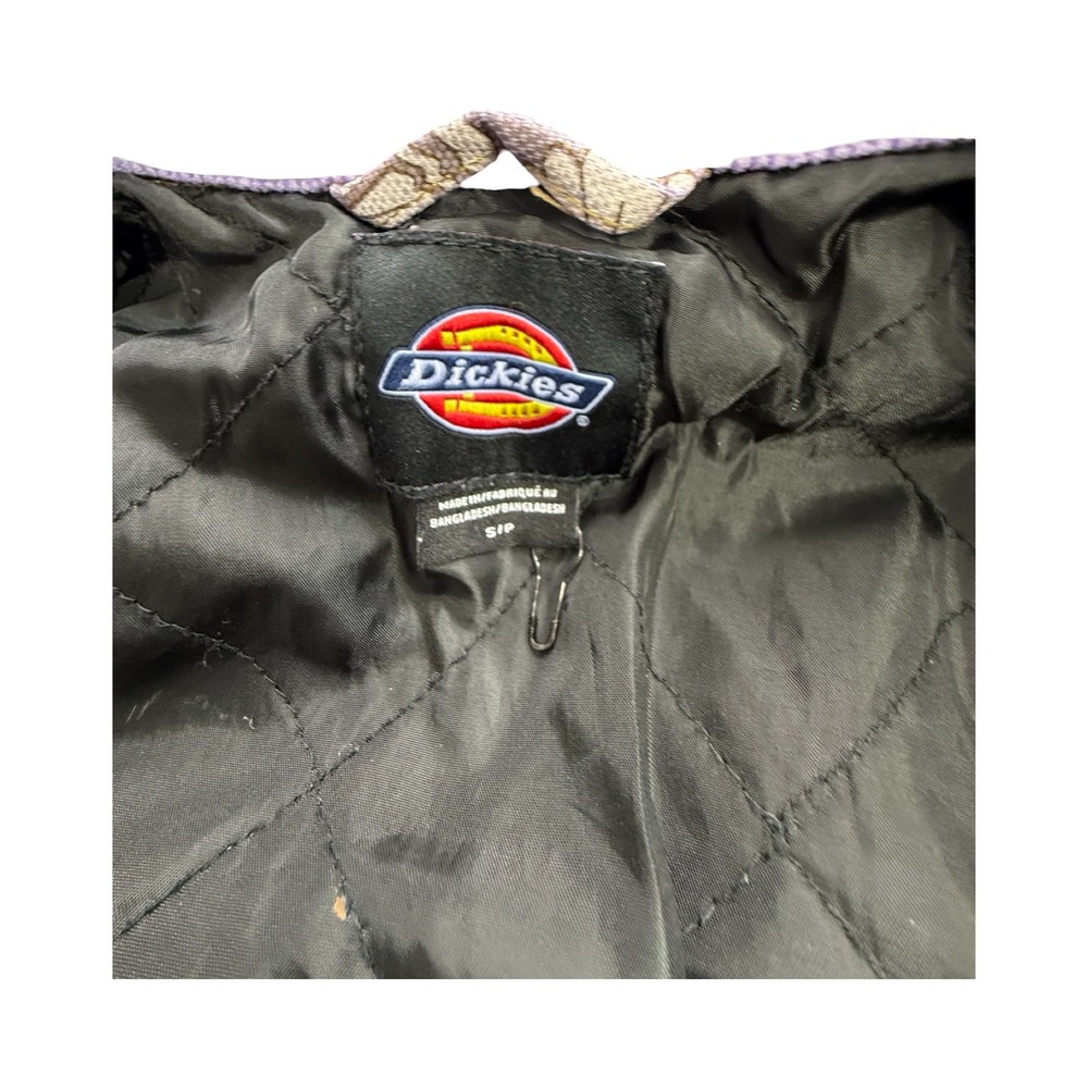 Dickies Eisenhower Jacket Womens Small Purple Floral Paisley Canvas Custom Dye - Picture 3 of 13